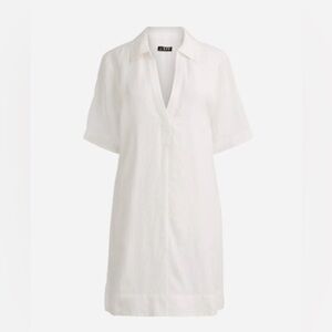 J crew Bungalow popover dress in linen